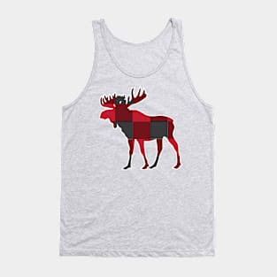 Plaid Moose Tank Top